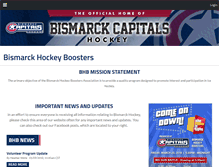 Tablet Screenshot of bismarckhockey.com